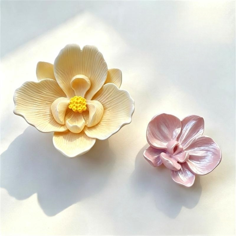 Potsticker Mold - 3D Kelebek Orkide Silikon Kalıp Çiçek
