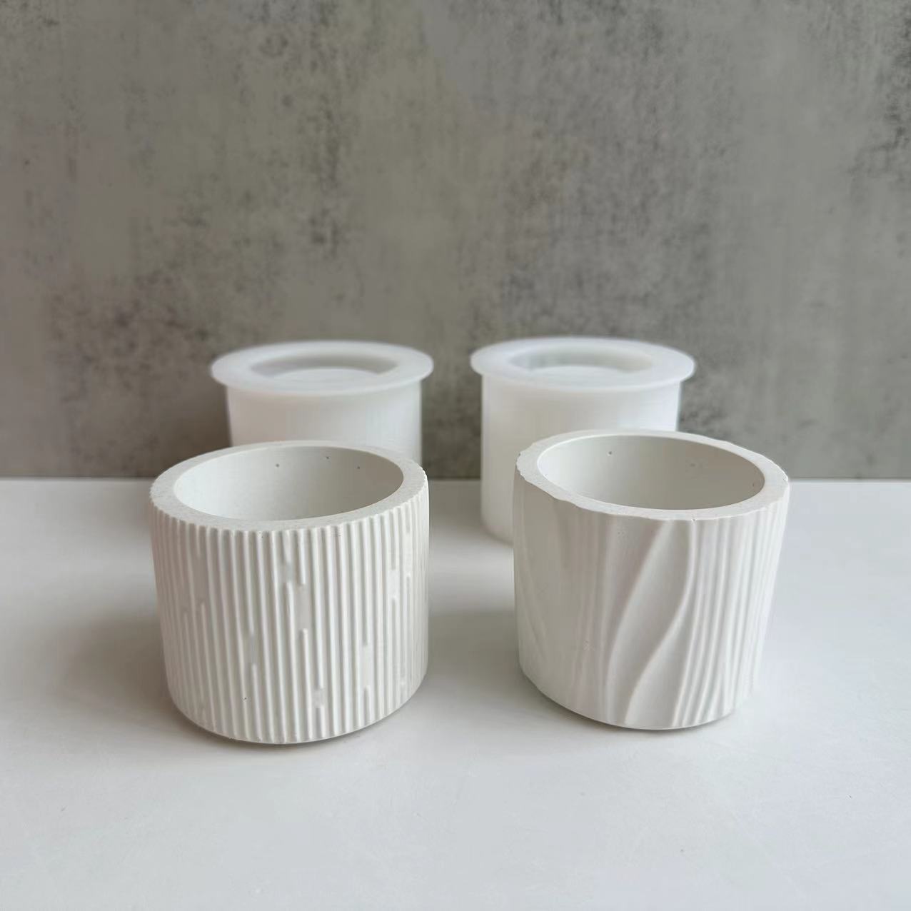 Potsticker Mold - Alçı Astarlı Mum Fincan Silikon Kalıp