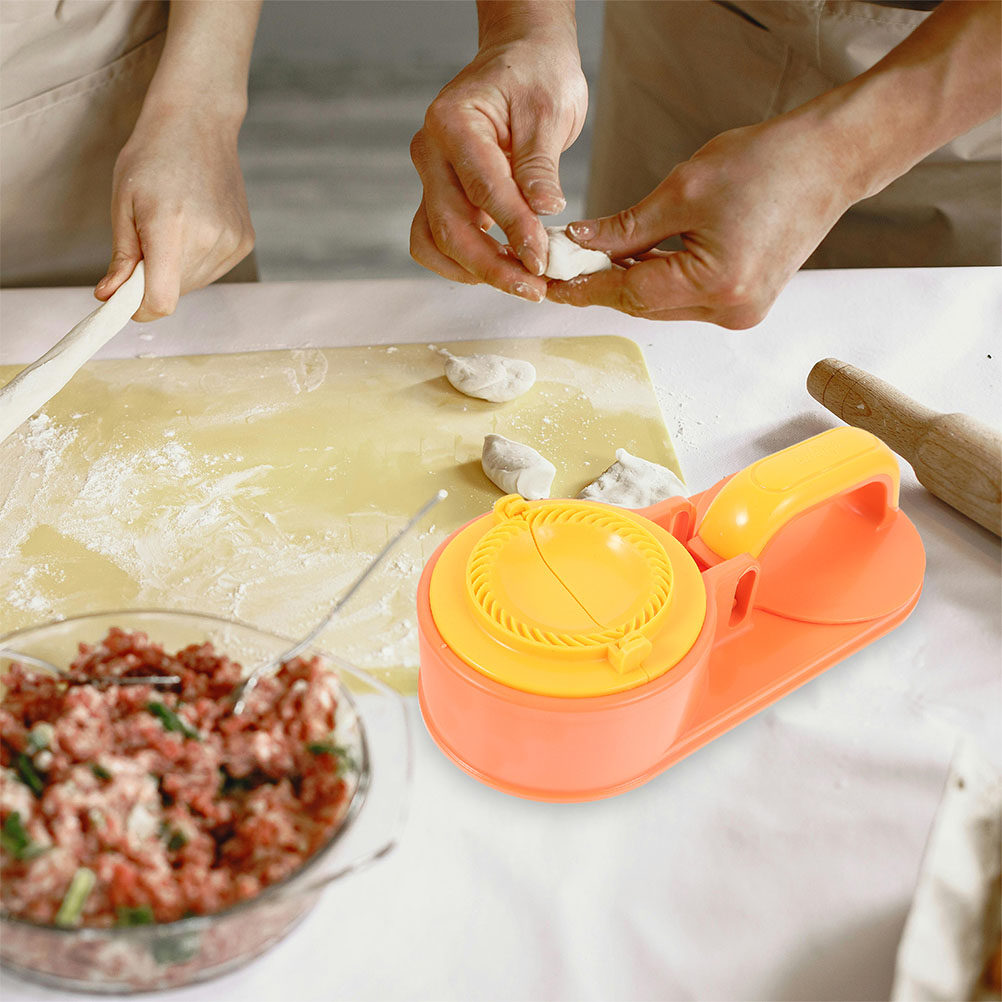 Dumpling Press Set - Mantı Hamuru Kalıbı, 2 Parçalı Set,