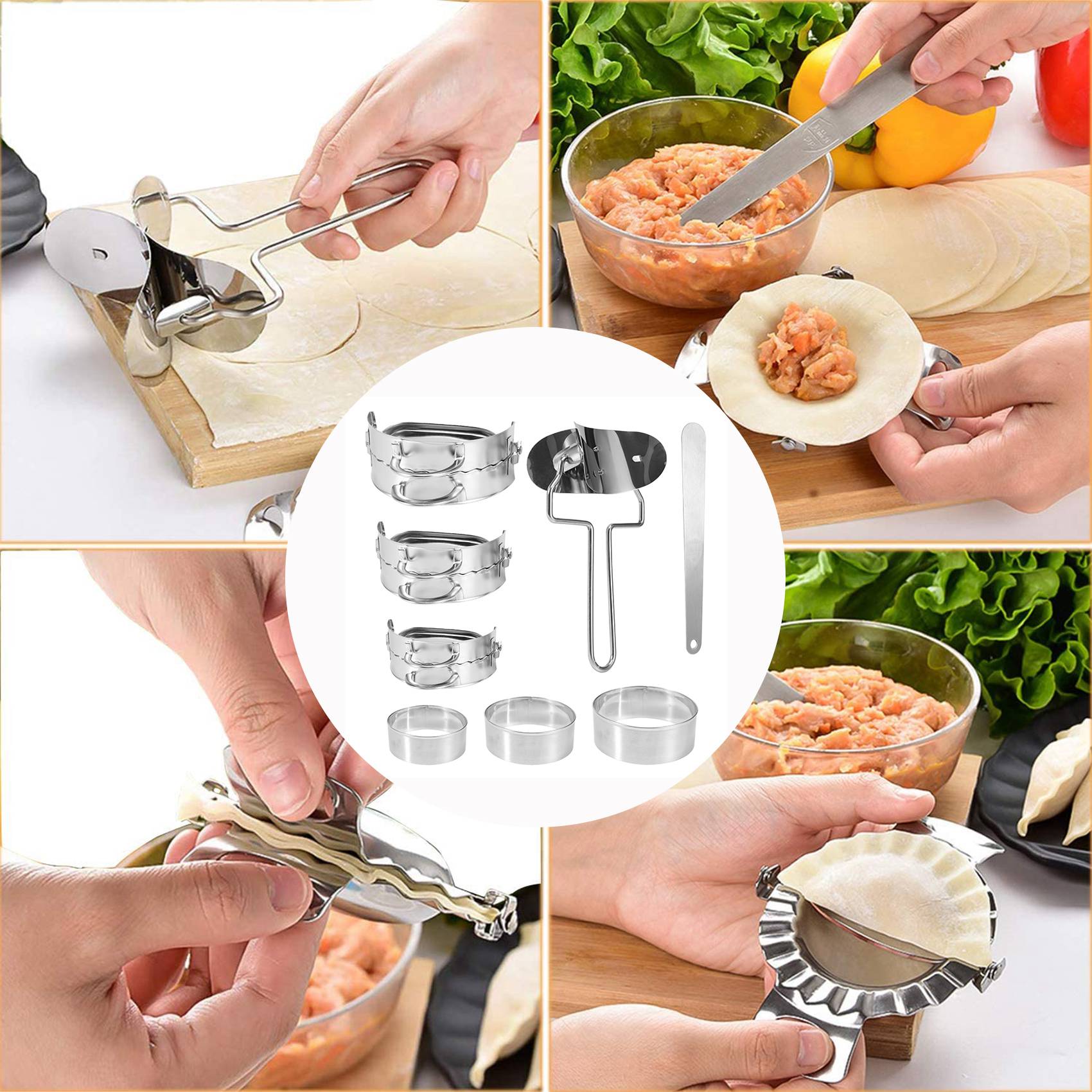 ABKW-Mantı Yapma Seti, 8 Parça - Dumpling Press Set incelemesi ve fiyatı