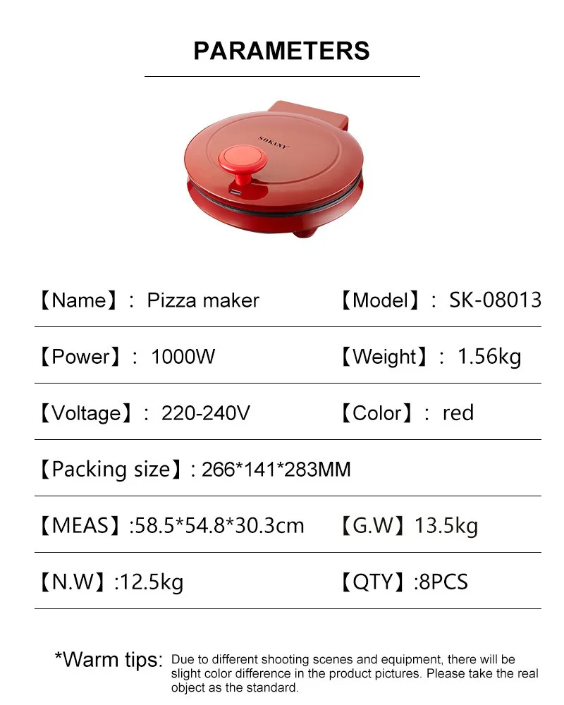 110V Elektrikli Pizza Makinesi - Waffle Cone Maker incelemesi ve fiyatı